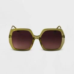 Women's Oversized Square Sunglasses - A New Day™ Brown -A New Day popular shop unnamed file 1652