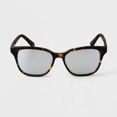 Women's Tortoise Print Square Blue Light Filtering Acetate Glasses - A New Day™ Brown 4 Women's Tortoise Print Square Blue Light Filtering Acetate Glasses - A New Day™ Brown - Image 2