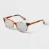 Women's Tortoise Print Square Blue Light Filtering Acetate Glasses - A New Day™ Pink -A New Day popular shop unnamed file 1680