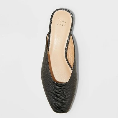 Women's Alayah Mules - A New Day™ Black 4 Women's Alayah Mules - A New Day™ Black - Image 2