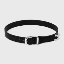 Women's Trouser Belt with Metal Loop - A New Day™ Black -A New Day popular shop unnamed file 181