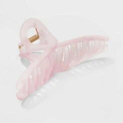 Frosted Loop Claw Hair Clip - A New Day™ Coral Orange