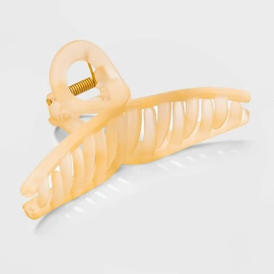 Frosted Loop Claw Hair Clip - A New Day™ Coral Orange 7 Frosted Loop Claw Hair Clip - A New Day™ Coral Orange - Image 5