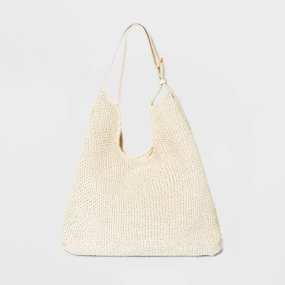 Soft Convertible Tote Handbag - A New Day™ Off-white 8 Soft Convertible Tote Handbag - A New Day™ Off-white - Image 6