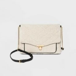 Quilted Boxy Crossbody Bag - A New Day™ White -A New Day popular shop unnamed file 1932