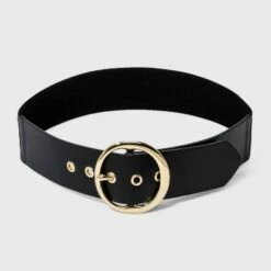 Women's Round Buckle Belt - A New Day™ Black -A New Day popular shop unnamed file 196