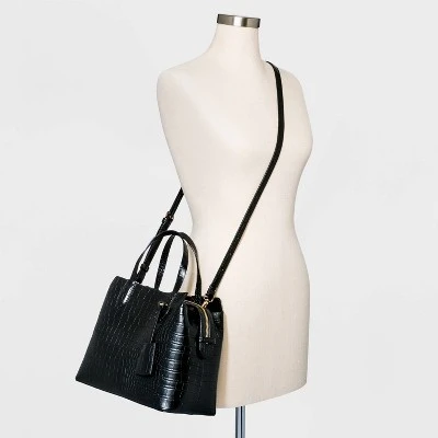 Triple Compartment Satchel Handbag - A New Day™ Brown 3 Triple Compartment Satchel Handbag - A New Day™ Brown