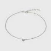 Sterling Silver Pierced Cubic Zirconia Anklet - A New Day™ Silver -A New Day popular shop unnamed file 21