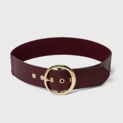 Women's Round Buckle Belt - A New Day™ Burgundy 10 Women's Round Buckle Belt - A New Day™ Burgundy -A New Day popular shop unnamed file 214