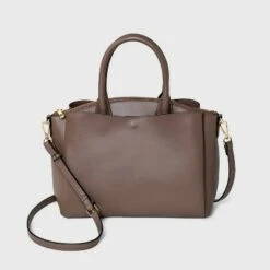 Dome Satchel Handbag - A New Day™ Dark Taupe -A New Day popular shop unnamed file 2227