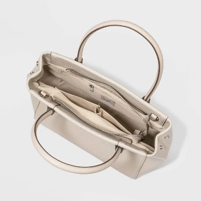 Zip Closure Satchel Handbag - A New Day™ Black 4 Zip Closure Satchel Handbag - A New Day™ Black - Image 2