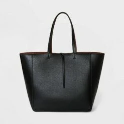 Reversible Tote Handbag - A New Day™ Black/brown -A New Day popular shop unnamed file 2253