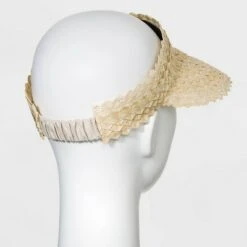 Women's Straw Visor Hat - A New Day™ Olive Green