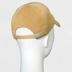 Women's Woven Baseball Hat - A New Day™ Natural