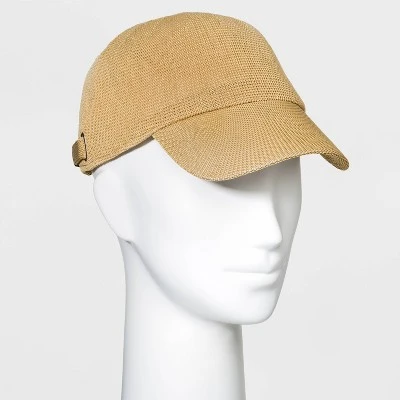 Women's Woven Baseball Hat - A New Day™ Natural 4 Women's Woven Baseball Hat - A New Day™ Natural - Image 2