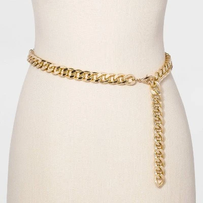Women's Chain Belt - A New Day™ Metal 3 Women's Chain Belt - A New Day™ Metal