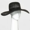 Women's Open Weave Wide Brim Straw Hat - A New Day™ Black