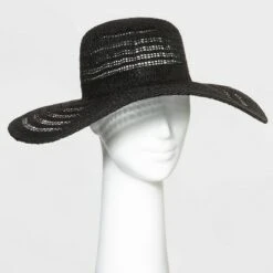 Women's Open Weave Wide Brim Straw Hat - A New Day™ Black 10 Women's Open Weave Wide Brim Straw Hat - A New Day™ Black -A New Day popular shop unnamed file 2284