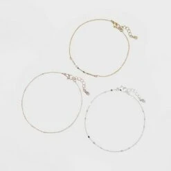 Bars and Discs Anklet Set - A New Day™