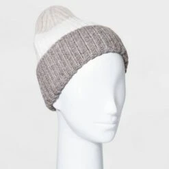Women's Color Block Beanie - A New Day™ Gray/green -A New Day popular shop unnamed file 2304