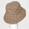 Women's Plaid Felt Bucket Hat - A New Day™ Brown -A New Day popular shop unnamed file 2306