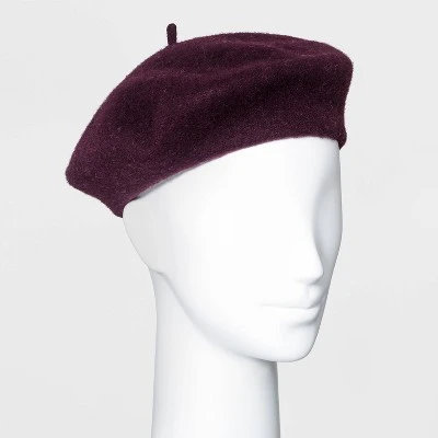 Women's Felt Beret Hat - A New Day™ Yellow 8 Women's Felt Beret Hat - A New Day™ Yellow - Image 6