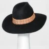 Women's Wide Brim Fedora Hat with Scarf Band - A New Day™ Black 1 Women's Wide Brim Fedora Hat with Scarf Band - A New Day™ Black -A New Day popular shop unnamed file 2334