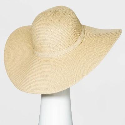 Women's Packable Essential Straw Floppy Hat - A New Day™ Natural 2 Women's Packable Essential Straw Floppy Hat - A New Day™ Natural