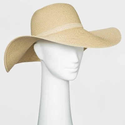 Women's Packable Essential Straw Floppy Hat - A New Day™ Natural 4 Women's Packable Essential Straw Floppy Hat - A New Day™ Natural - Image 3