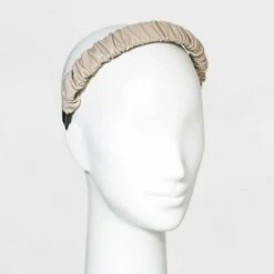 Faux Leather Ruched Headband - A New Day™ Ivory -A New Day popular shop unnamed file 2391
