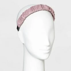 Faux Leather Ruched Headband - A New Day™ Ivory -A New Day popular shop unnamed file 2392