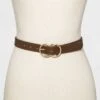 Women's Double Buckle Belt - A New Day™ Brown -A New Day popular shop unnamed file 246