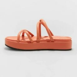 Women's Dory Platform Heels - A New Day™ Apricot Orange