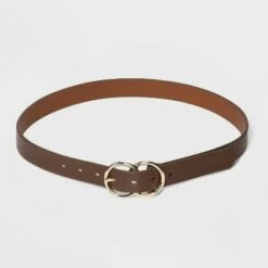 Women's Double Buckle Belt - A New Day™ Brown -A New Day popular shop unnamed file 252