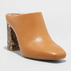 Women's Paula Mule Heels - A New Day™ Cognac -A New Day popular shop unnamed file 2530