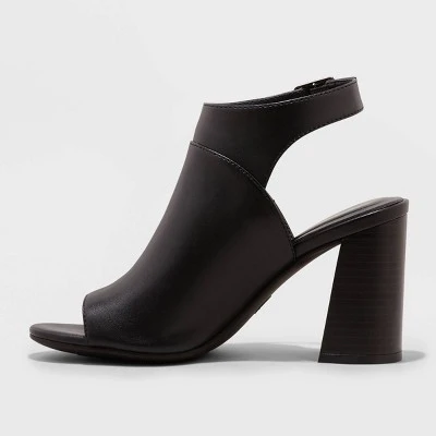 Women's Joanna Peep Toe Heels - A New Day™ Cognac 3 Women's Joanna Peep Toe Heels - A New Day™ Cognac