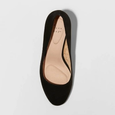 Women's Dot Round Toe Wedge Pumps - A New Day™ Tan 4 Women's Dot Round Toe Wedge Pumps - A New Day™ Tan - Image 2