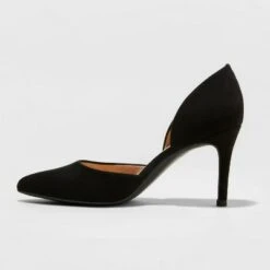 Women's Lacey D'orsay Heel Pumps - A New Day™ Black