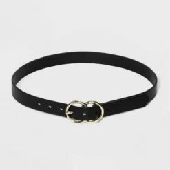 Women's Double Buckle Belt - A New Day™ Black -A New Day popular shop unnamed file 257