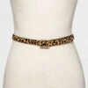 Women's Leopard Print Gold Square Buckle Belt - A New Day™ -A New Day popular shop unnamed file 260