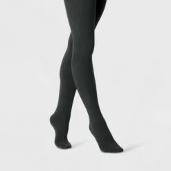 Women's Flat Knit Fleece Lined Tights - A New Day™ Charcoal Heather 7 Women's Flat Knit Fleece Lined Tights - A New Day™ Charcoal Heather -A New Day popular shop unnamed file 2613