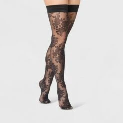 Women's Sheer Rose Thigh Highs - A New Day™ Black 11 Women's Sheer Rose Thigh Highs - A New Day™ Black -A New Day popular shop unnamed file 2627