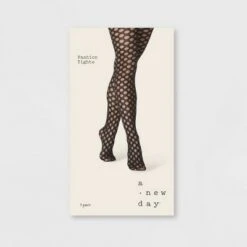Women's Sheer Reverse Dot Tights - A New Dayâ„¢ Black