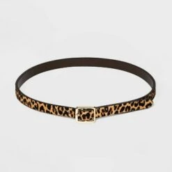 Women's Leopard Print Gold Square Buckle Belt - A New Day™ 13 Women's Leopard Print Gold Square Buckle Belt - A New Day™ -A New Day popular shop unnamed file 264