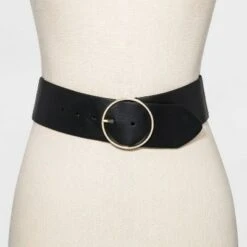 Women's Wide Belt - A New Day™ Black