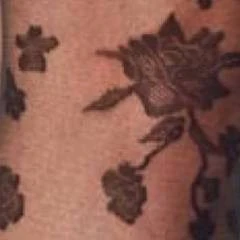 Women's Viney Floral Tights - A New Day™ Honey Beige/black 5 Women's Viney Floral Tights - A New Day™ Honey Beige/black - Image 3