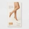 Women's 20D Sheer High Waist Control Top Tights - A New Day™ Honey Beige