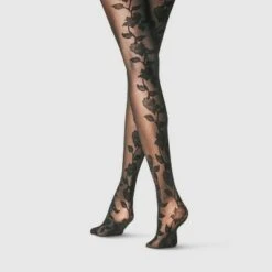 Women's Floral Back Tights - A New Day Black 12 Women's Floral Back Tights - A New Day Black -A New Day popular shop unnamed file 2739