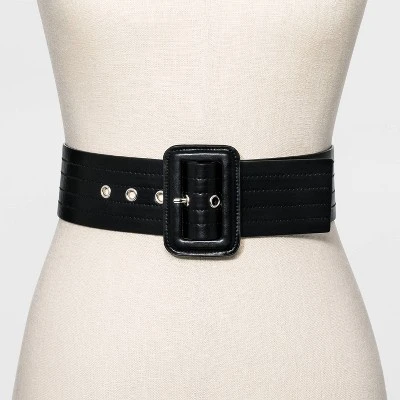 Women's Quilted Wide Belt - A New Day™ 3 Women's Quilted Wide Belt - A New Day™