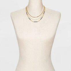 Beaded Chain Necklace Set 3pc - A New Dayâ„¢ Rust